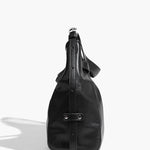 Kelly | Classic Black Leather Tote Bag – Sleek Design & Everyday Versatility - in Black | Arvea Bags