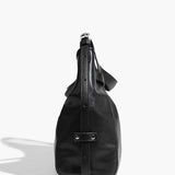 Kelly | Classic Black Leather Tote Bag – Sleek Design & Everyday Versatility - in Black | Arvea Bags