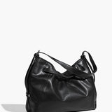 Kelly | Classic Black Leather Tote Bag – Sleek Design & Everyday Versatility - in Black | Arvea Bags