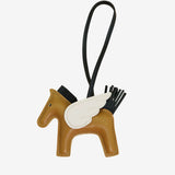 Kezara | Luxury Pegasus Bag Charm – Winged Horse Keychain - in Coffee | Arvea Bags