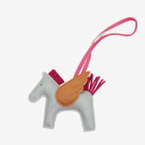 Kezara | Luxury Pegasus Bag Charm – Winged Horse Keychain - in Gray | Arvea Bags