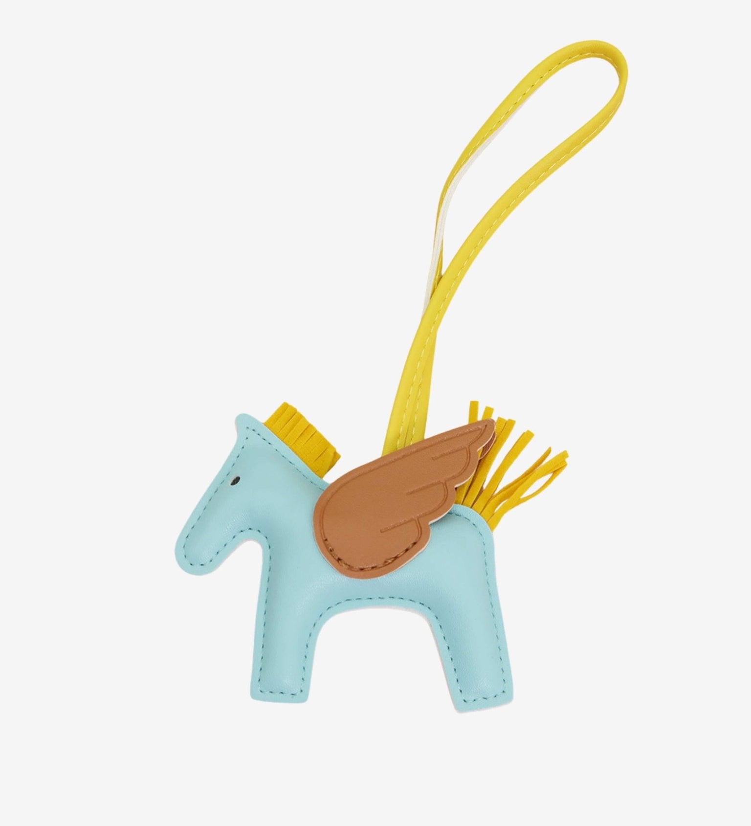 Kezara | Luxury Pegasus Bag Charm – Winged Horse Keychain - in Light Blue | Arvea Bags