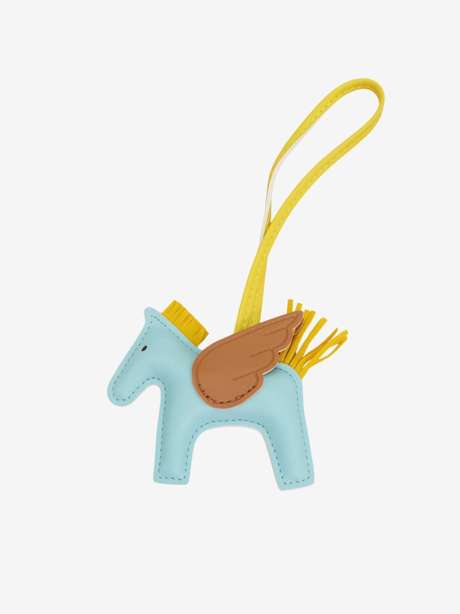 Kezara | Luxury Pegasus Bag Charm – Winged Horse Keychain - in Light Blue | Arvea Bags