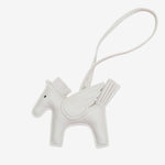 Kezara | Luxury Pegasus Bag Charm – Winged Horse Keychain - in Off White | Arvea Bags