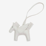 Kezara | Luxury Pegasus Bag Charm – Winged Horse Keychain - in Off White | Arvea Bags