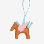 Kezara | Luxury Pegasus Bag Charm – Winged Horse Keychain - in Orange | Arvea Bags