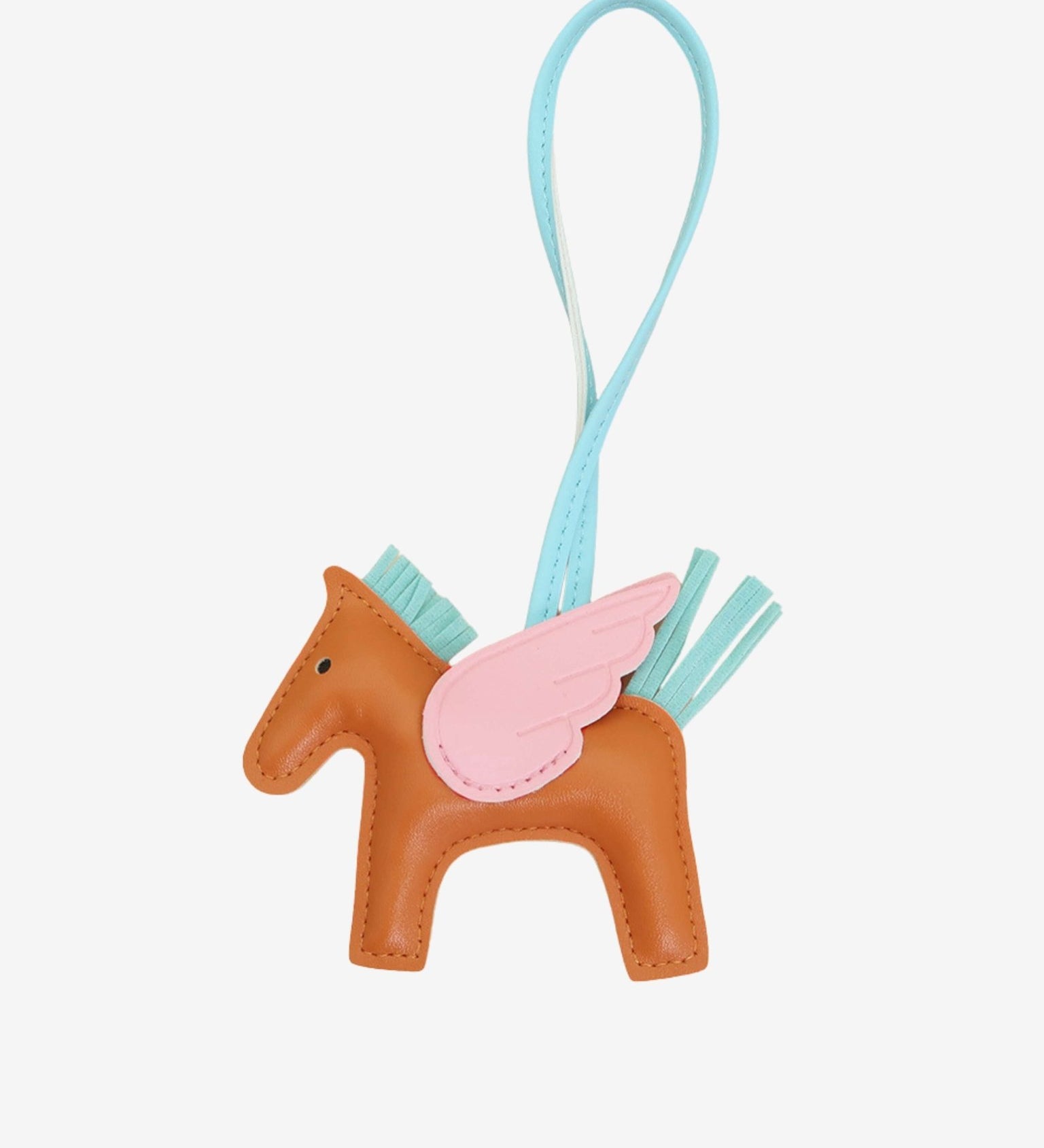 Kezara | Luxury Pegasus Bag Charm – Winged Horse Keychain - in Orange | Arvea Bags