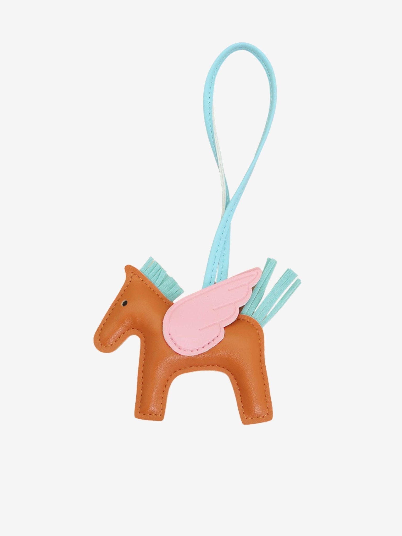 Kezara | Luxury Pegasus Bag Charm – Winged Horse Keychain - in Orange | Arvea Bags