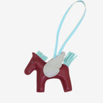 Kezara | Luxury Pegasus Bag Charm – Winged Horse Keychain - in Wine Red | Arvea Bags