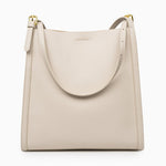 Klara | Genuine Leather Tote Bag – Minimalist Shoulder Handbag for Women - in Off - White | Arvea Bags