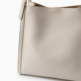 Klara | Genuine Leather Tote Bag – Minimalist Shoulder Handbag for Women - in Off - White | Arvea Bags