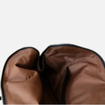 Lai | Brown Leather Zip Tote Bag – Sleek & Functional - in Black | Arvea Bags