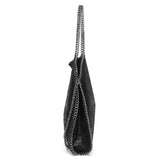 Large Tote Bag with Gold Chain Handle – Stylish Shoulder Handbag - in Black | Arvea Bags