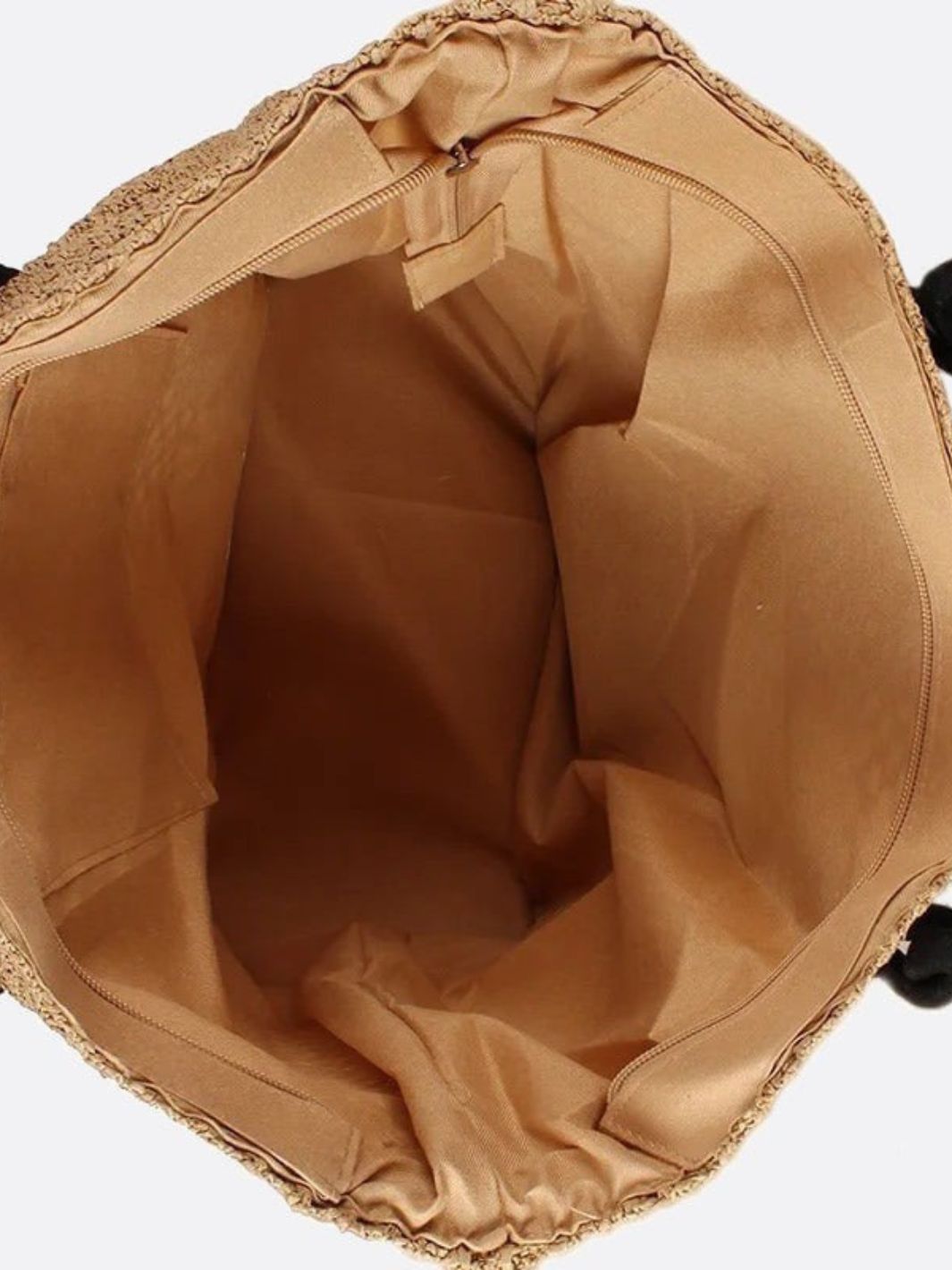 Large Woven Tote Bag with Rope Handles – Casual & Spacious Shopper - in Light Brown | Arvea Bags