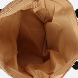 Large Woven Tote Bag with Rope Handles – Casual & Spacious Shopper - in Light Brown | Arvea Bags