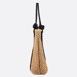 Large Woven Tote Bag with Rope Handles – Casual & Spacious Shopper - in Light Brown | Arvea Bags