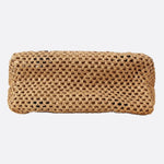 Large Woven Tote Bag with Rope Handles – Casual & Spacious Shopper - in Light Brown | Arvea Bags