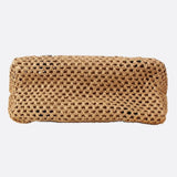 Large Woven Tote Bag with Rope Handles – Casual & Spacious Shopper - in Light Brown | Arvea Bags