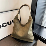 Lena | Minimalist Suede Hobo Bag – Effortless Elegance & Functionality - in Black | Arvea Bags