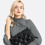 Lie Chic Black Quilted Bag with Chain Strap - in Black | Arvea Bags