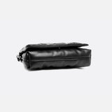 Lie Chic Black Quilted Bag with Chain Strap - in Black | Arvea Bags