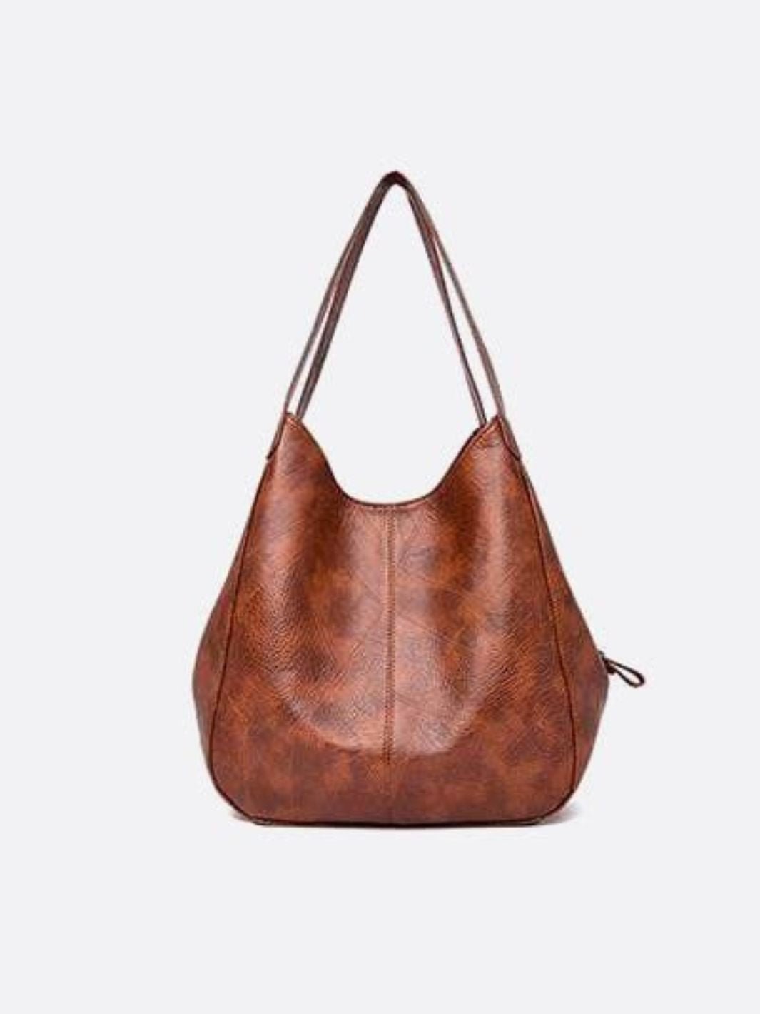 Light Brown PU Leather Hobo Bag – Effortless Style for Everyday Use - in Light Brown | Arvea Bags
