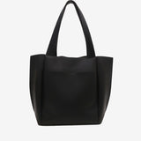 Lilly Structured Vegan Leather Tote – Simple, Sleek & Spacious - in Black | Arvea Bags
