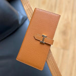 Lily | Black Pebbled Leather Wallet – Timeless Elegance & Functionality - in Black | Arvea Bags