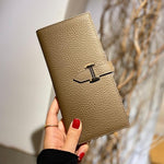 Lily | Black Pebbled Leather Wallet – Timeless Elegance & Functionality - in Yellow | Arvea Bags