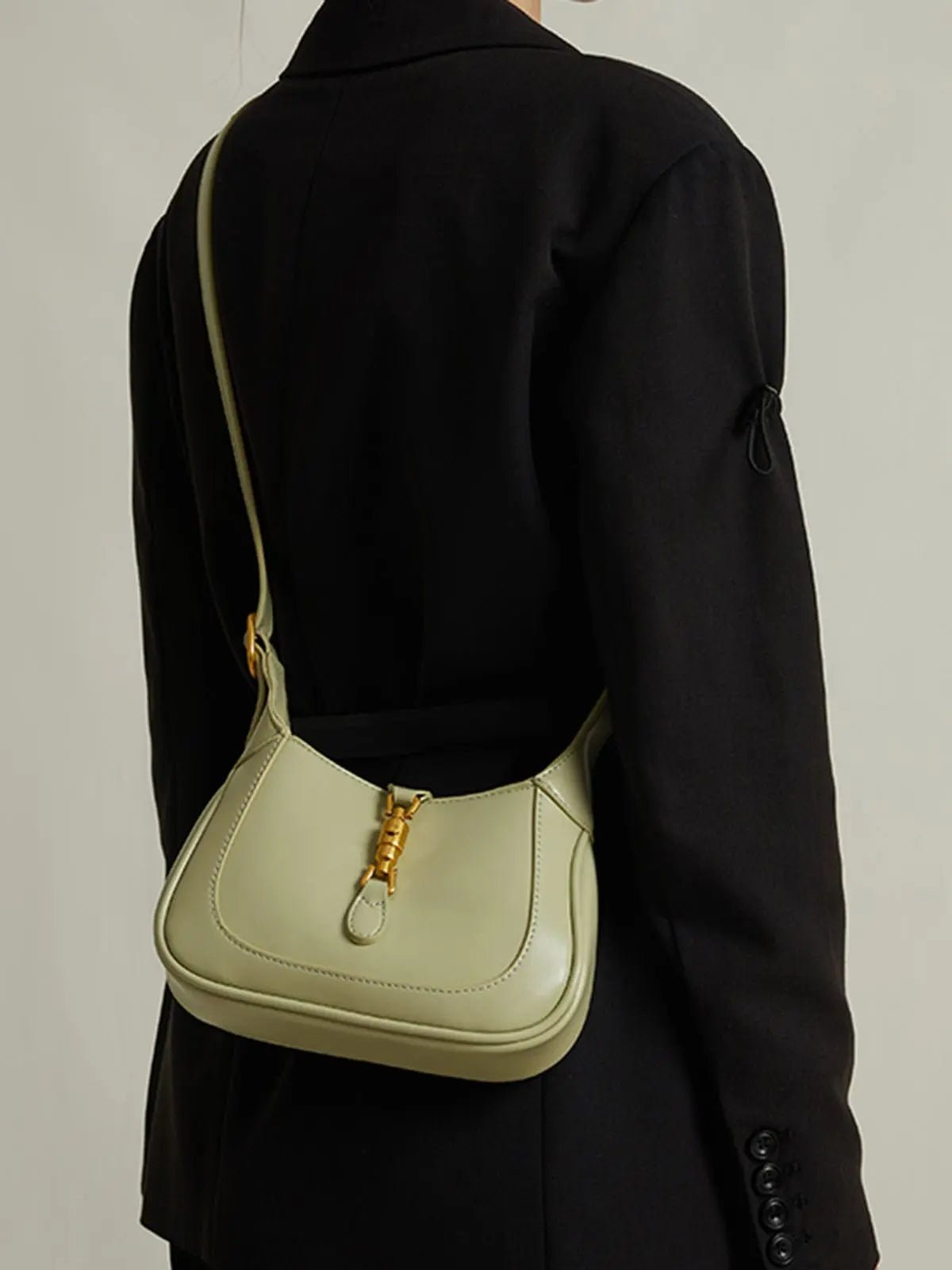Lily | Elegant Mini Shoulder Bag with Buckle Detail – Chic & Compact - in Caramel | Arvea Bags
