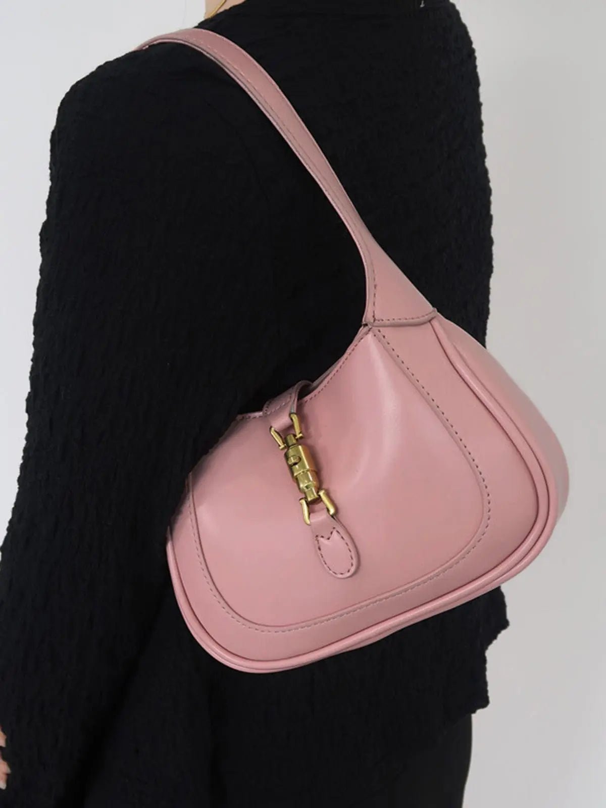 Lily | Elegant Mini Shoulder Bag with Buckle Detail – Chic & Compact - in Caramel | Arvea Bags