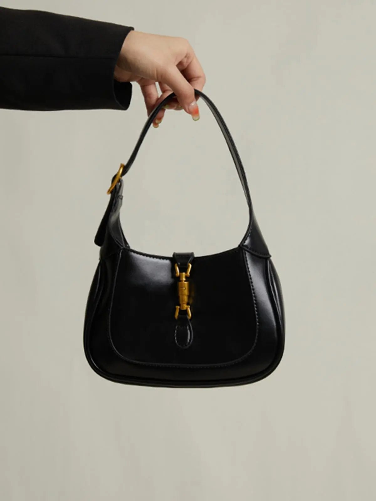 Lily | Elegant Mini Shoulder Bag with Buckle Detail – Chic & Compact - in Caramel | Arvea Bags