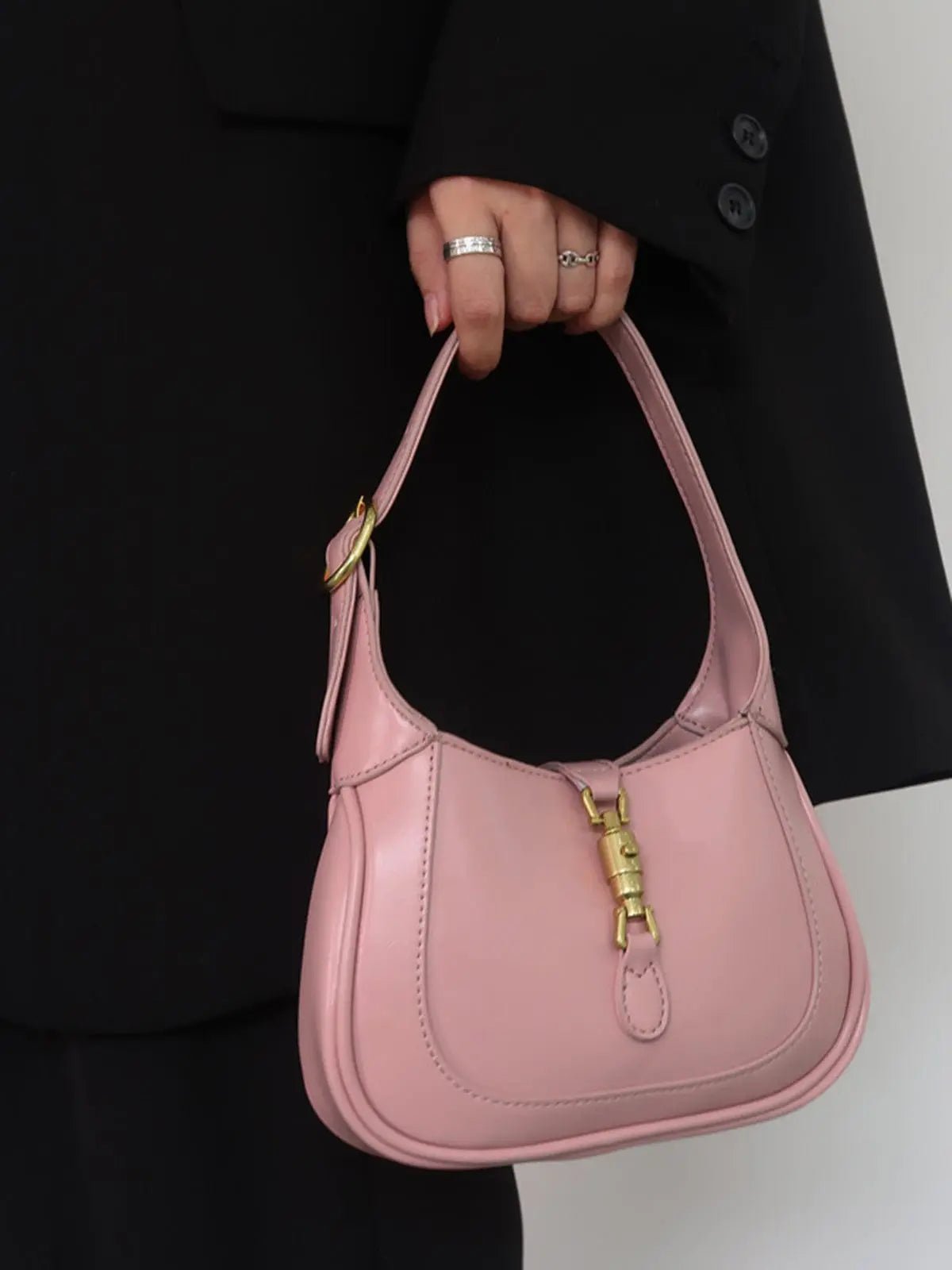 Lily | Elegant Mini Shoulder Bag with Buckle Detail – Chic & Compact - in Caramel | Arvea Bags