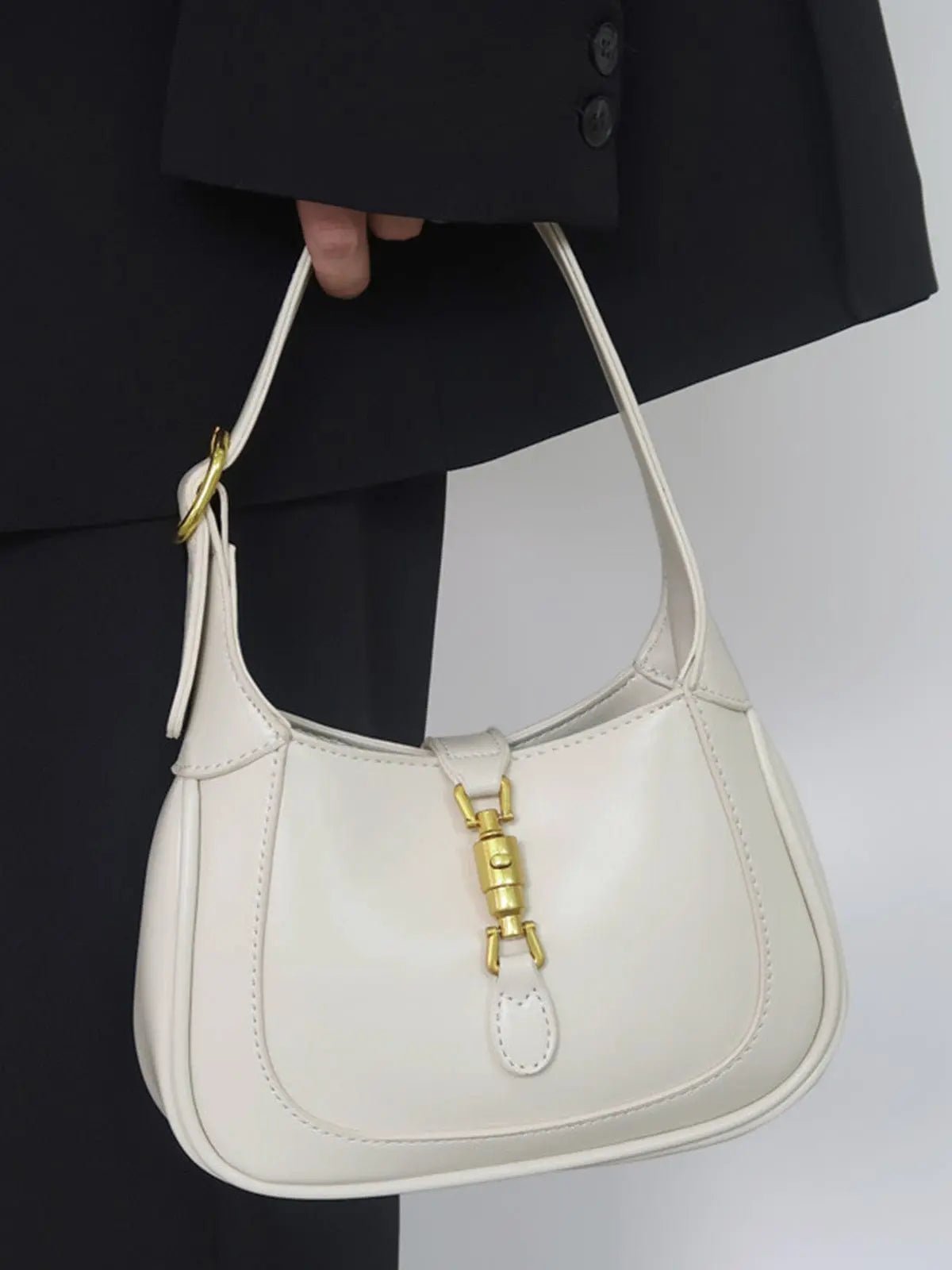 Lily | Elegant Mini Shoulder Bag with Buckle Detail – Chic & Compact - in Caramel | Arvea Bags