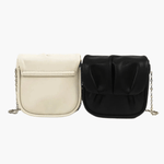 Lioren | Black Soft Pleated Chain Bag – Effortlessly Chic - in Black | Arvea Bags