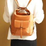 Lirienne | Chic Taupe Convertible Shoulder Bag – Versatile Elegance - in Black | Arvea Bags