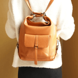 Lirienne | Chic Taupe Convertible Shoulder Bag – Versatile Elegance - in Black | Arvea Bags