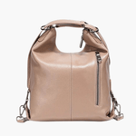 Lirienne | Chic Taupe Convertible Shoulder Bag – Versatile Elegance - in Black | Arvea Bags