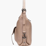 Lirienne | Chic Taupe Convertible Shoulder Bag – Versatile Elegance - in Black | Arvea Bags