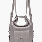 Lirienne | Chic Taupe Convertible Shoulder Bag – Versatile Elegance - in Grey | Arvea Bags