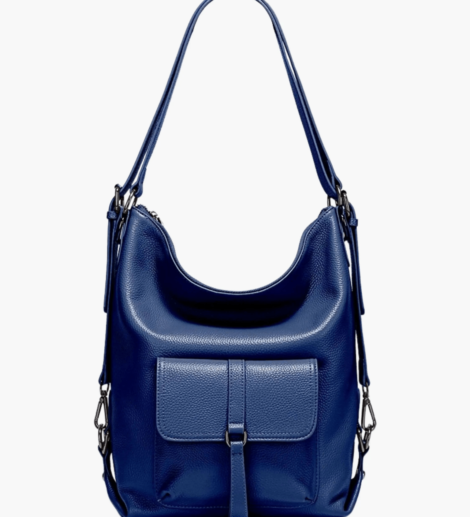 Lirienne | Chic Taupe Convertible Shoulder Bag – Versatile Elegance - in Navy Blue | Arvea Bags
