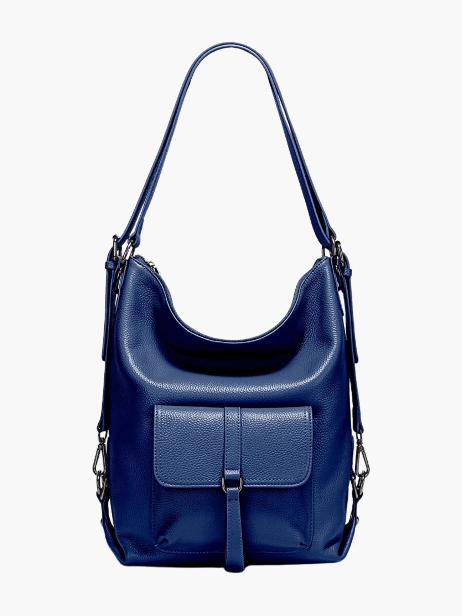 Lirienne | Chic Taupe Convertible Shoulder Bag – Versatile Elegance - in Navy Blue | Arvea Bags