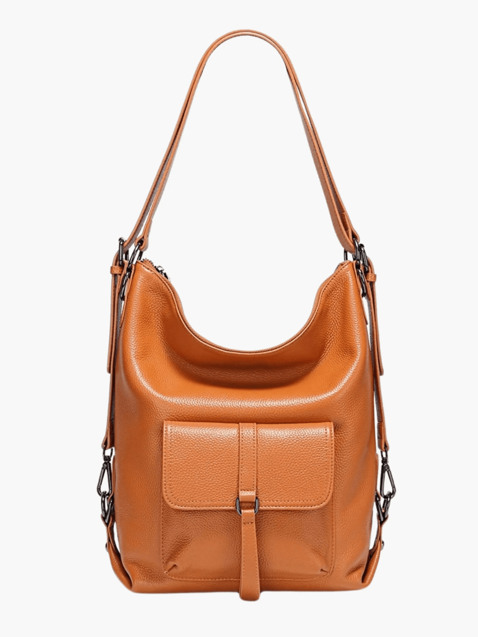 Lirienne | Chic Taupe Convertible Shoulder Bag – Versatile Elegance - in Navy Blue | Arvea Bags