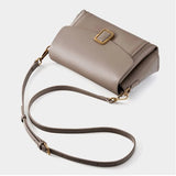Lois Flap Shoulder Bag with Buckle - Elegant & Versatile - in Grey | Arvea Bags