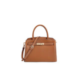 Lou Classic Leather Handbag – Timeless, Structured & Elegant - in Classic Brown | Arvea Bags