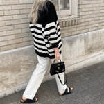 Lovellas Petite Top - Handle Leather Bag – Elegant Structured Satchel - in Black | Arvea Bags