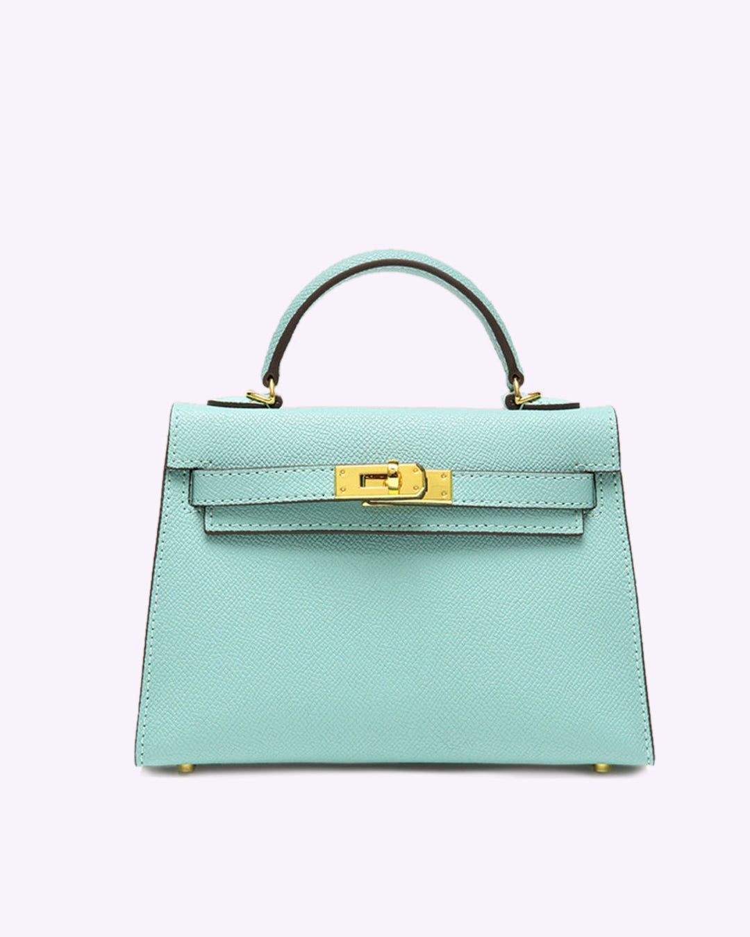 Lovellas Petite Top - Handle Leather Bag – Elegant Structured Satchel - in Blue | Arvea Bags