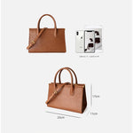 Lunaria | Elegant Croc - Embossed Leather Handbag - in Brown | Arvea Bags