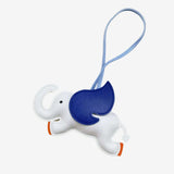 Luthien | Flying Elephant Leather Bag Charm – Whimsical Elegance & Playful Luxury - in Light Beige | Arvea Bags