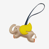 Luthien | Flying Elephant Leather Bag Charm – Whimsical Elegance & Playful Luxury - in Off - White | Arvea Bags
